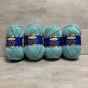 HERSCHNER'S Afghan 2-ply Light Teal #2 (0038) Fine Yarn Brand New 2oz 22yd Skein